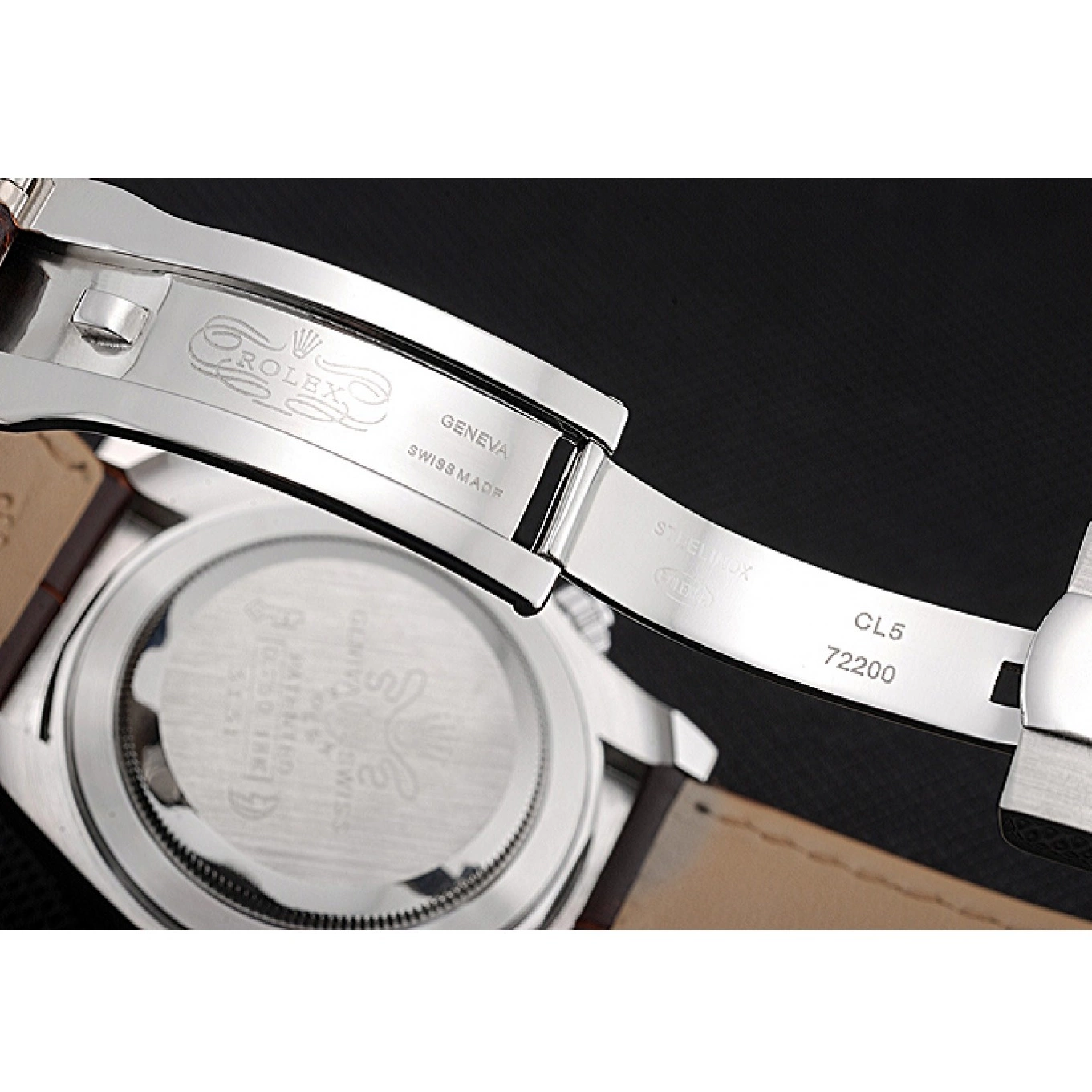Best AAA Replica Sites Rolex White Dial 622631 Daytona Case Steel Bracelet Cosmograph Brown Stainless Leather 0602